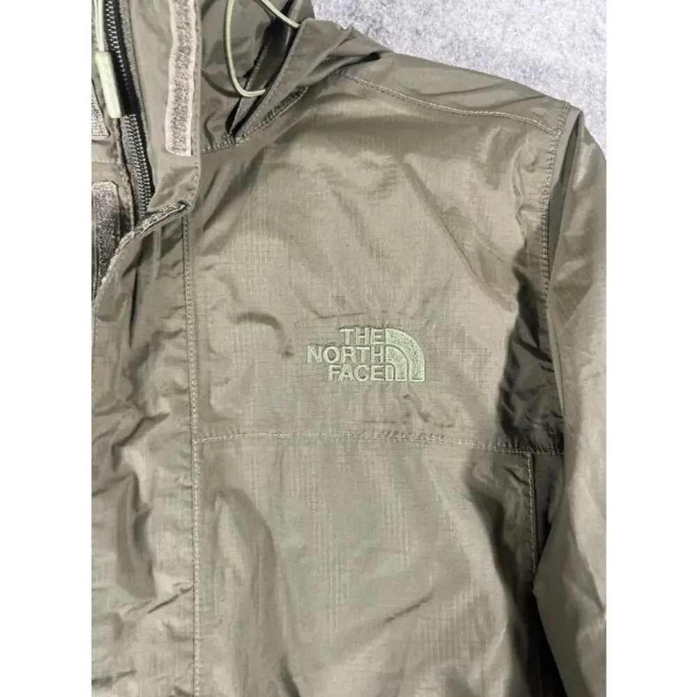 The North Face Resolve 2 Rain Jacket Mens M Waterproof Green DryVent NF0A2VD5